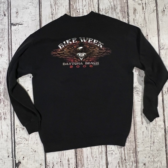 Vintage Daytona Beach Florida Bike Week 2006 Motorcycle Biker Sweatshirt - Picture 2 of 10